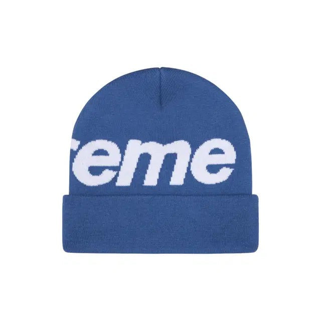 Supreme - Big Logo Beanie (SS24) - Blue