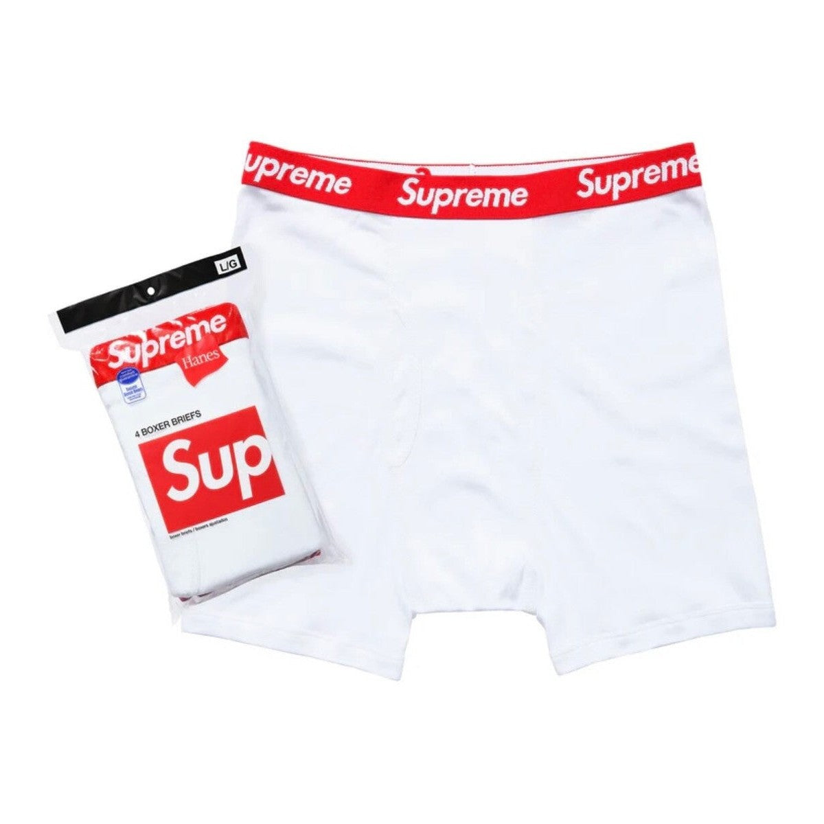Supreme x Hanes - Briefs - White
