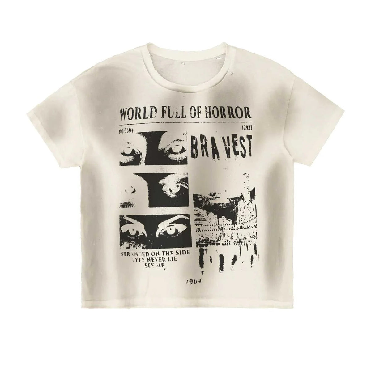 Bravest Studios - Horrors Vintage Tee - White